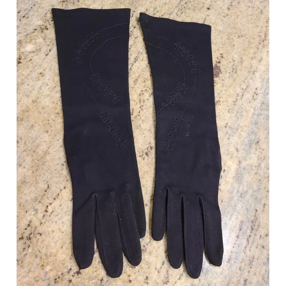 Vintage Size S/M Black Stretch Cotton 14.5